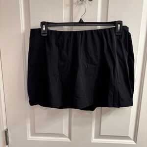 Spanx Black Swim Skirt, 18
